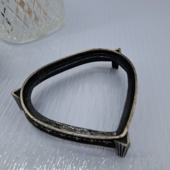 Scentier Heart-Shape Cut Glass Fragrance Lamp Diffuser Silver Tone Ornate Base - Picture 11 of 14